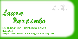 laura martinko business card